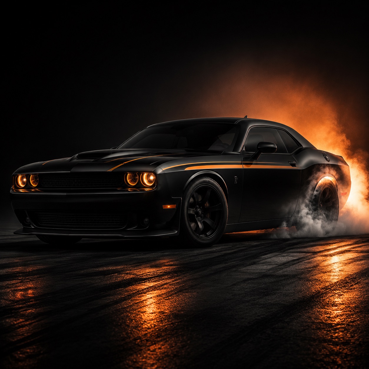Stylized illustration representing Dodge cars in Forza Horizon 6