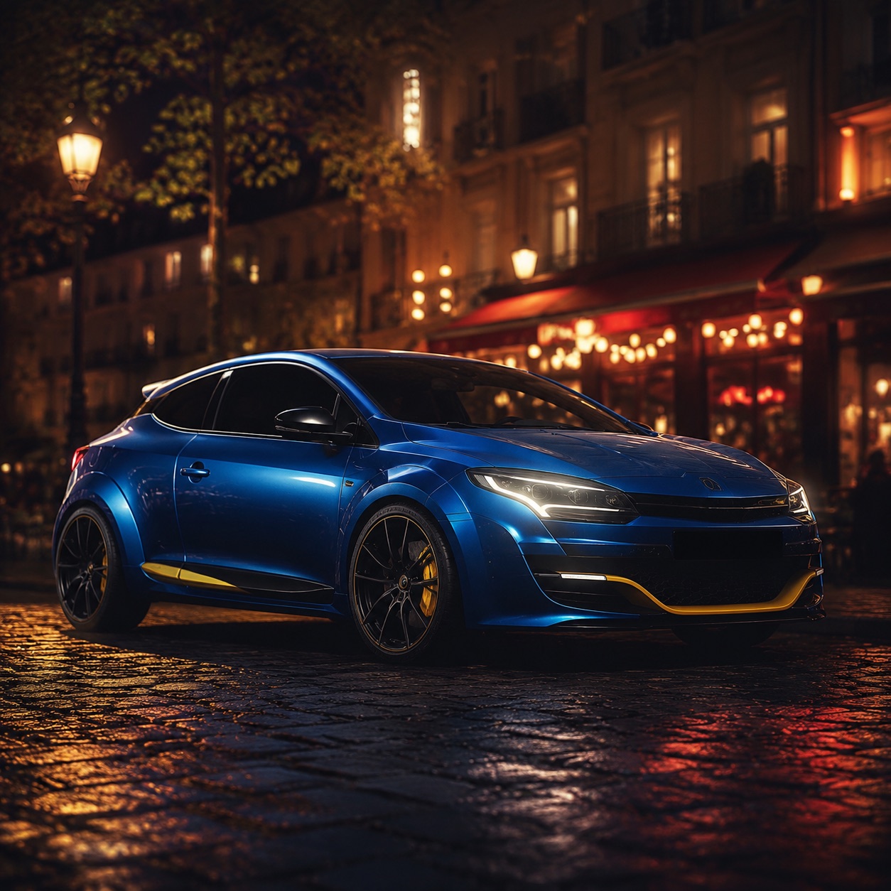 Stylized illustration representing Renault cars in Forza Horizon 6