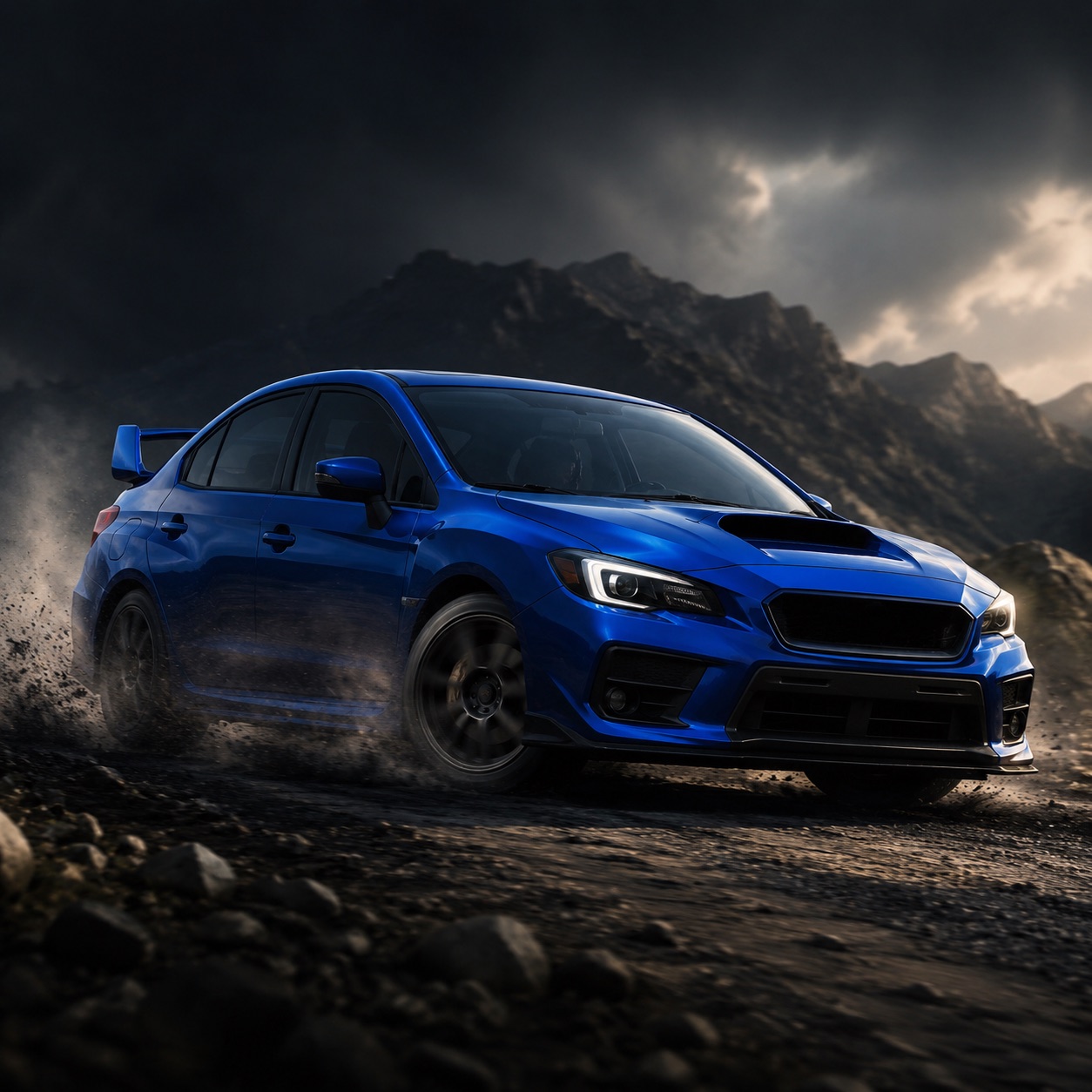 Stylized illustration representing Subaru cars in Forza Horizon 6