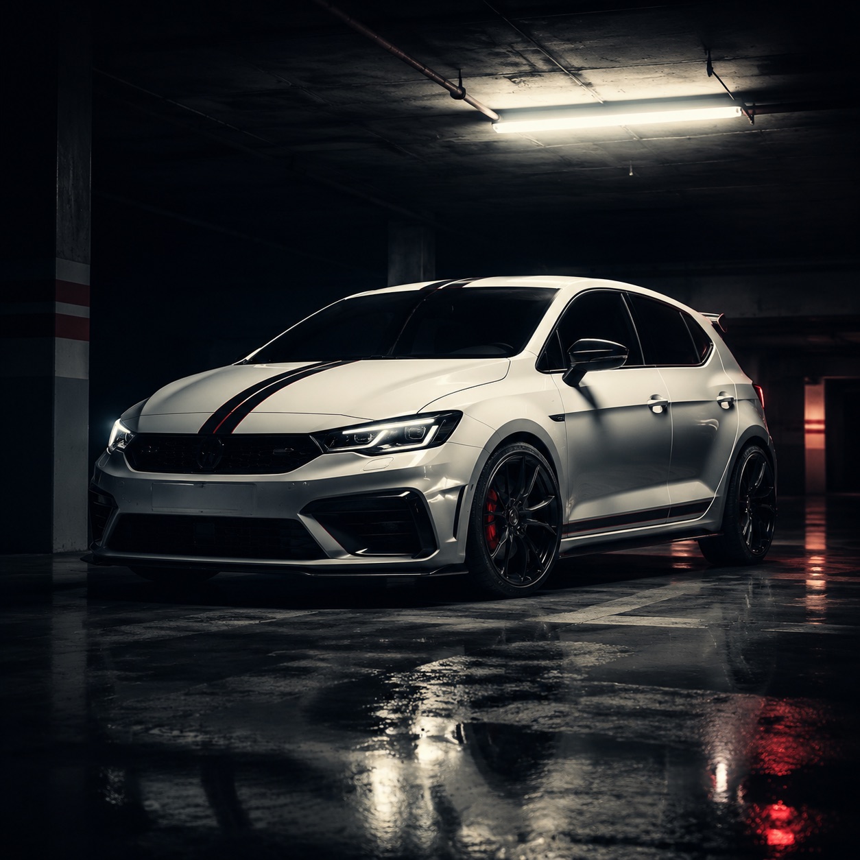 Stylized illustration representing Volkswagen cars in Forza Horizon 6